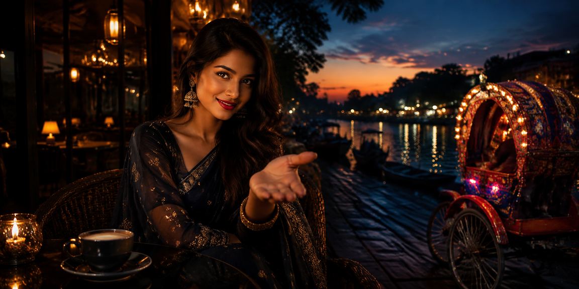 ঢাকার একটি রিকশা ক্যাসিনো এলাকায় বর্ণিল রাতের দৃশ্য